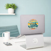 Sticker Objectif de vie caresser tous les chiens Copie (Ordinateur portable sur le bureau)