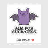 Sticker Objectif Pour La Chasse-Chasse Drôle Positif Pun À (Feuille)