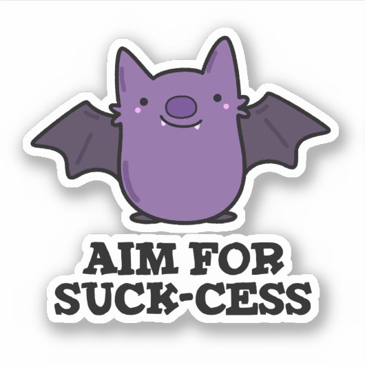 Sticker Objectif Pour La Chasse-Chasse Drôle Positif Pun À (Devant)