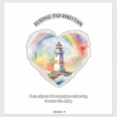 Sticker Objet et orientation Affirmation positive (Feuille)