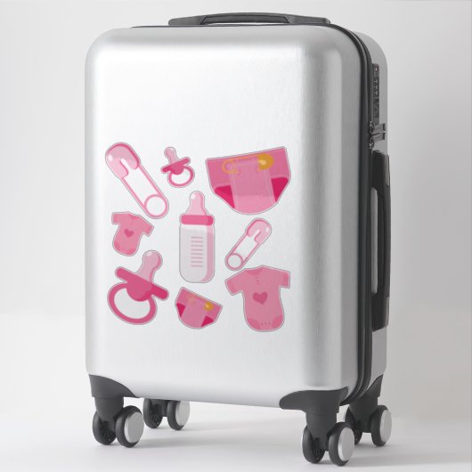 Sticker Objets pour bébés (Sur valise)
