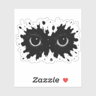 Sticker Observateur dans l'Encre : Sigil de la Tache sur l
