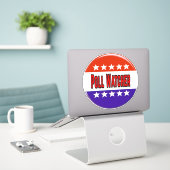 Sticker Observateur de sondage (Ordinateur portable sur le bureau)