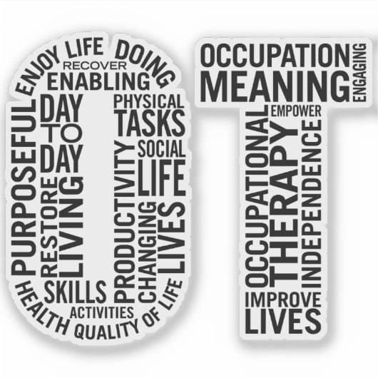 Sticker Occupational Therapeuy (Devant)