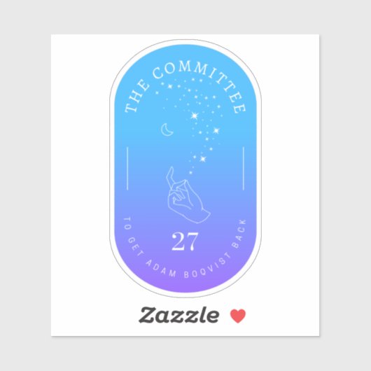 Sticker Ocean Back Adam Boqvist (Feuille)