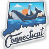 Sticker Océan du Connecticut (Devant)