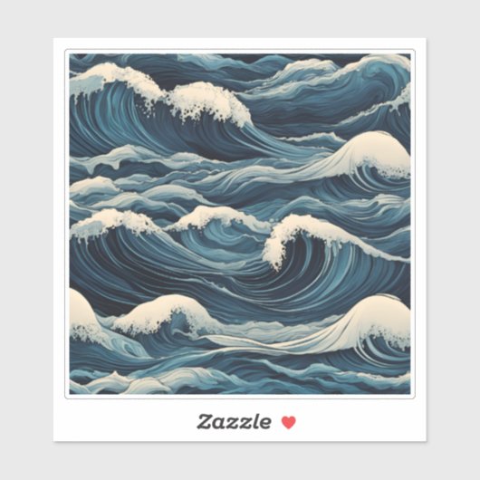 Sticker Ocean fort (Feuille)