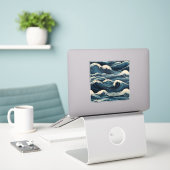 Sticker Ocean fort (Ordinateur portable sur le bureau)