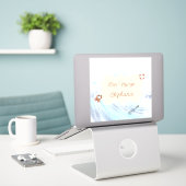 Sticker Ocean Theme Bon Voyage Personalized with Name (Ordinateur portable sur le bureau)