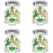 Sticker O'Connell Crest Traduction et signification irland (Devant)
