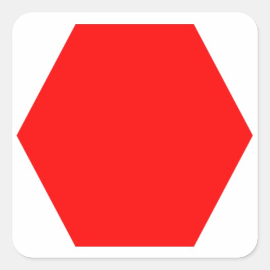 Sticker octogone rouge (pour les cuisiniers âgés d (Devant)