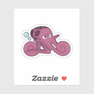 Sticker Octopus en moto