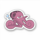 Sticker Octopus en moto (Devant)