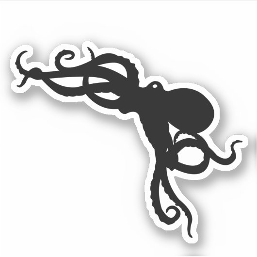 Sticker Octopus vintage (Devant)
