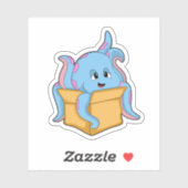 Sticker Octopus with Packet. (Feuille)