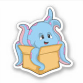 Sticker Octopus with Packet. (Devant)