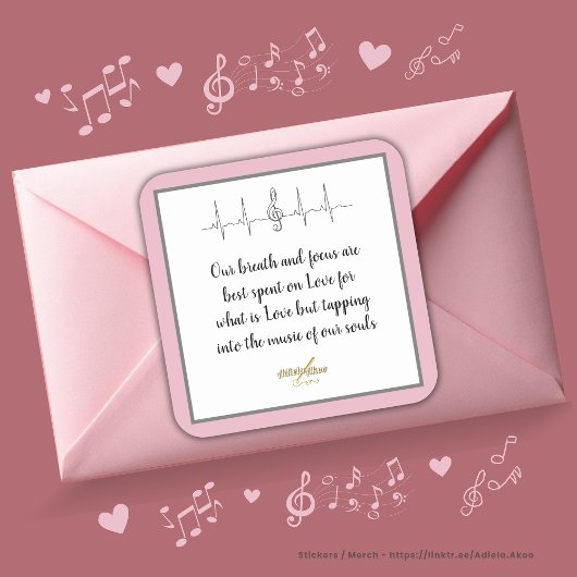 Sticker Ode to Love par la poète Adiela Akoo