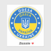 Sticker Odesa Ukraine (Feuille)