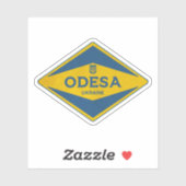 Sticker Odesa Ukraine Vintage (Feuille)