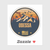 Sticker Odessa, Floride (Feuille)