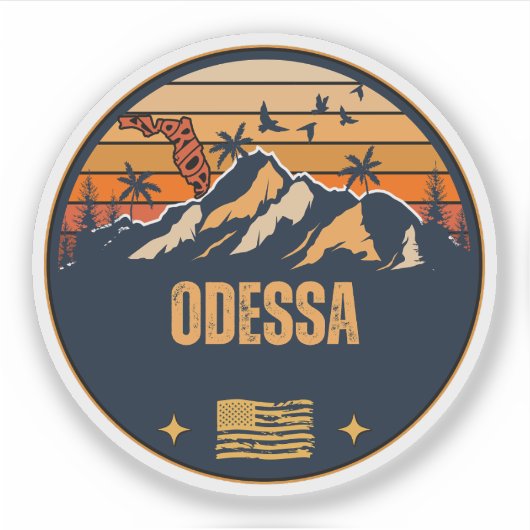 Sticker Odessa, Floride (Devant)