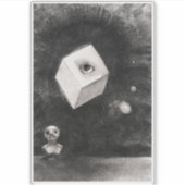 Sticker Odilon Redon, Le cube, 1880  (Devant)