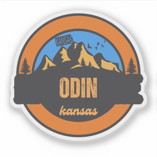 Sticker Odin, Kansas (Devant)