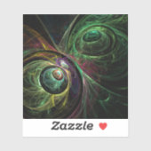 Sticker OEil aux yeux Art Abstrait (Feuille)