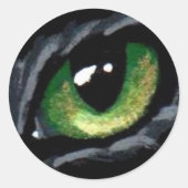 Sticker "Oeil de chat : Vert" (Devant)