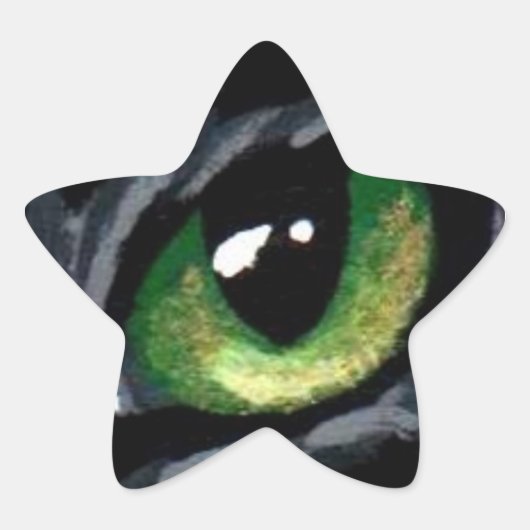 Sticker "Oeil de chat : Vert" (Devant)