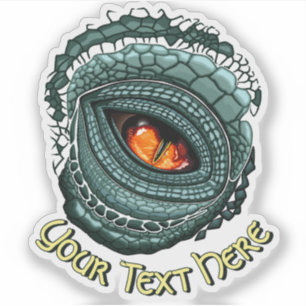 Sticker Œil de prédateur reptile primal
