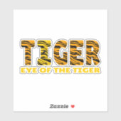 Sticker Oeil du tigre (Feuille)