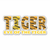 Sticker Oeil du tigre (Devant)