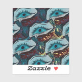 Sticker oeil riant (Feuille)