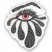 Sticker Oeil tatouage art gothique (Recto)