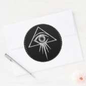 Sticker oeil tout-vu Eon (Noir) (Enveloppe)