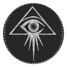 Sticker oeil tout-vu Eon (Noir)