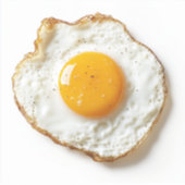 Sticker Oeuf parfaitement frit avec des arêtes de croupe e (Recto)