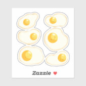 Sticker OEufs au plat (Feuille)