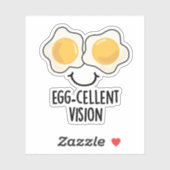 Sticker Oeufs de la cellule Vision amusant jeu d'oeufs (Feuille)