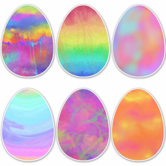 Sticker OEufs de Pâques peints (Devant)