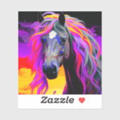 Sticker Oeuvre d'Ai Horse (Feuille)