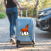 Sticker 🐎 Œuvre d'art de l'étalon rustique pour les amour (Valise Insitu)