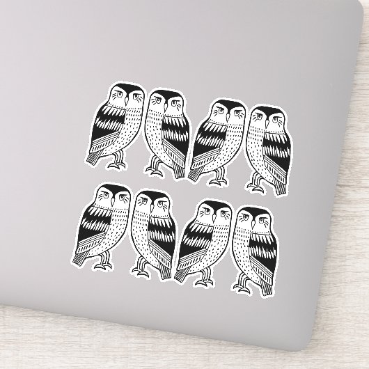 Sticker OEuvre en ligne Black Wise Ows (Détail)