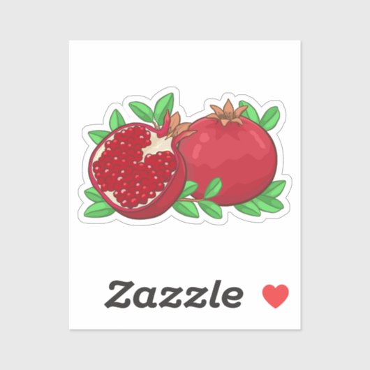 Sticker Oeuvre esthétique de grenade (Feuille)