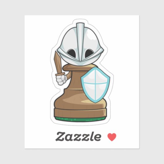 Sticker OEuvres d'échecs Échecs (Feuille)