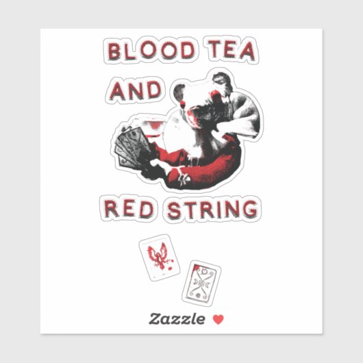 Sticker of Mouse from Blood Tea and Red String (Feuille)