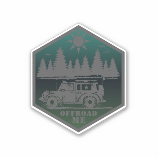 Sticker OFF ROAD ME Wilderness GW (Devant)