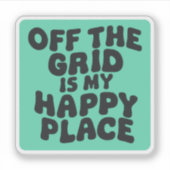 Sticker Off the Grid (Devant)