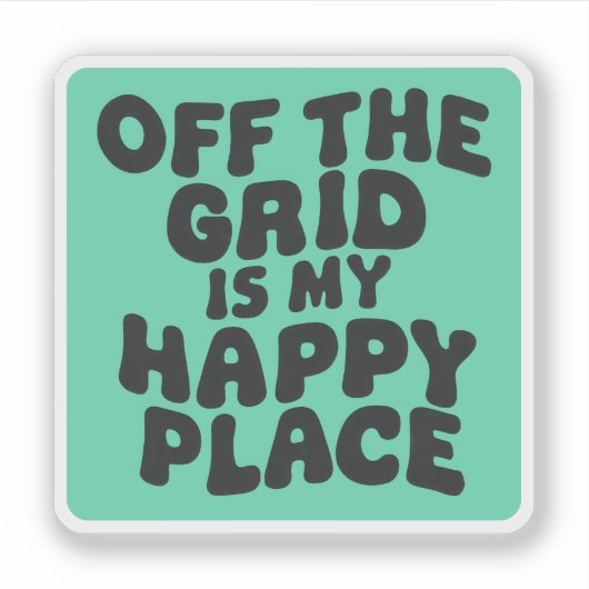Sticker Off the Grid (Devant)